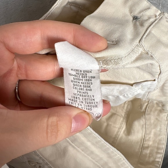 Polo Jeans Co Ralph Lauren Women Cargo Pants Beige Size 28 Utility Casual Y2K - Picture 8 of 10